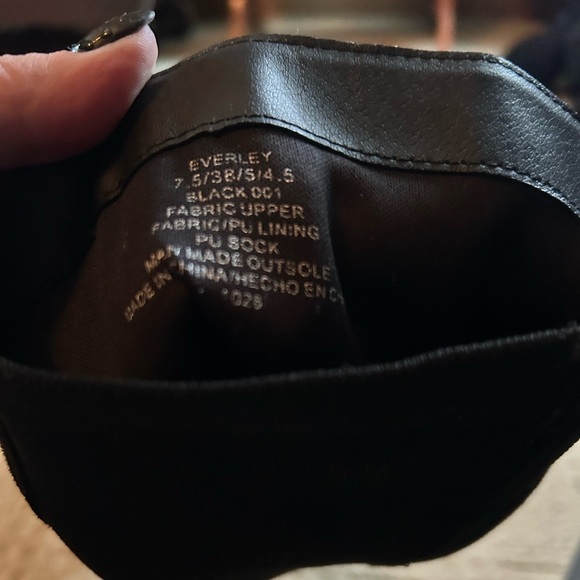 NWOT-Everley Elegant Black Over the Knee stretch Boots - Picture 5 of 7